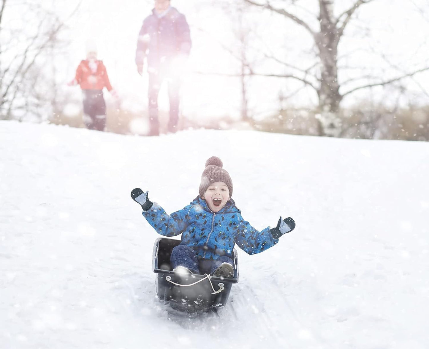 7-Mi Kids Mittens,Winter Snow Gloves Waterproof Warm Thick for Boys Girls Children Skiing Snowboarding 4-6 Years