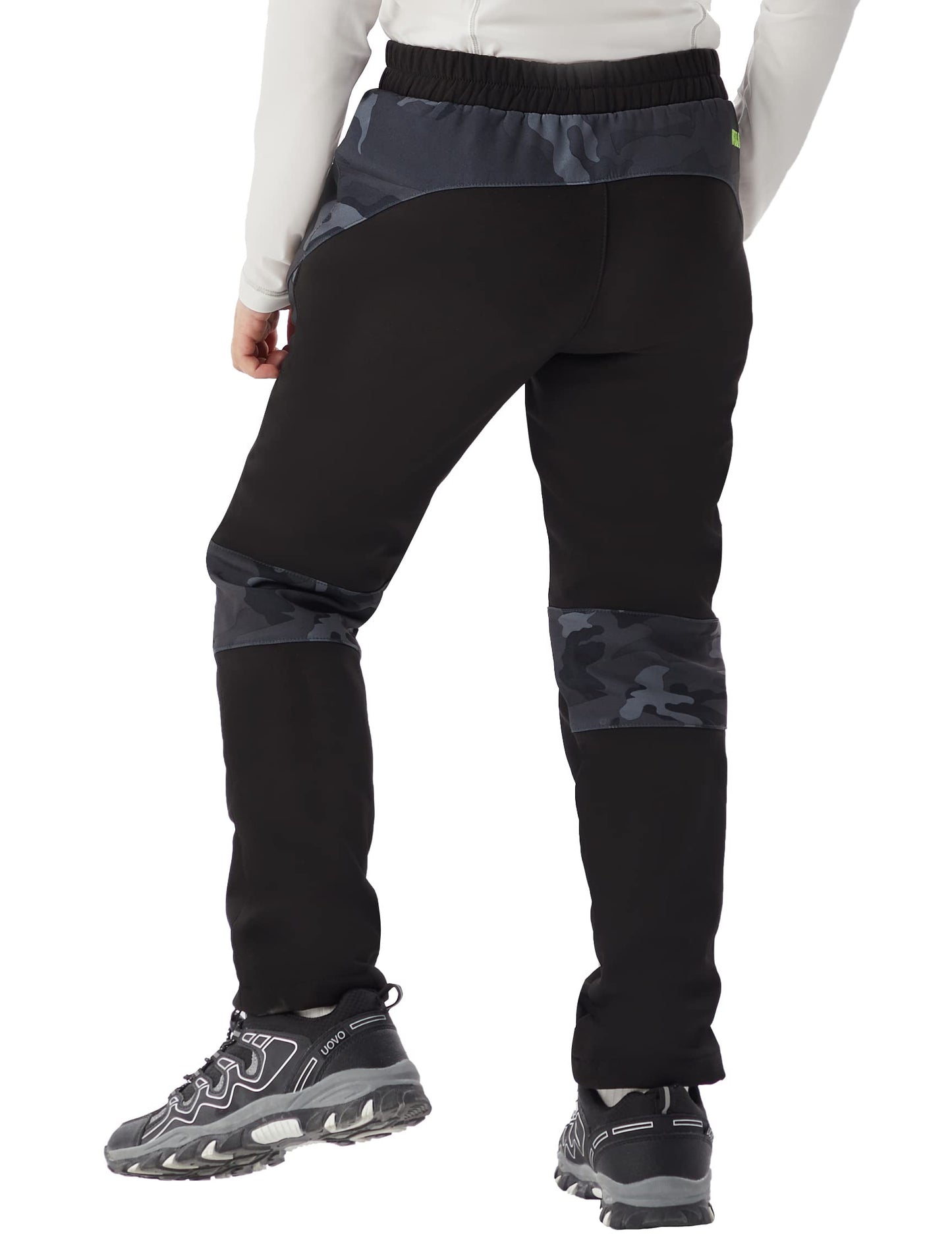 WULFUL Kids Waterproof Snow Ski Pants Boys Girls Outdoor Winter Fleece Hiking Insulated Snowboard Pants