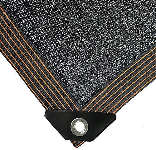 winemana 70% Black Shade Cloth, 12 x 10 FT Durable Mesh Tarp with Grommets, Resistant Garden Sun Shade Netting with Taped Edge for Plant Cover, Greenhouse, Patio, Tomatoes, Chicken Coop, Barn Kennel