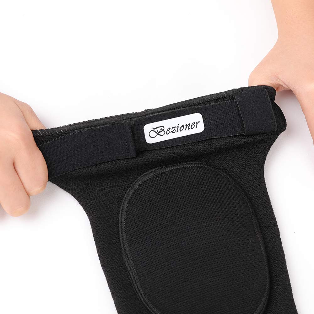 Bezioner Knee Pads Volleyball,Thick Sponge Anti-Slip,Dance Knee Pads for Women Yoga Basketball Football Youth Girls Black L