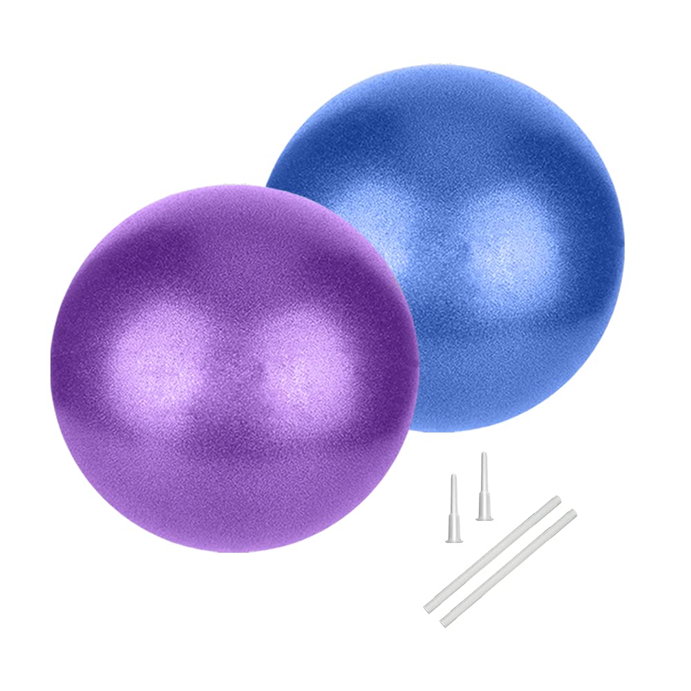 Small Pilates Ball, Therapy Ball, Mini Workout Ball, Core Ball, 9 Inch Small Exercise Ball, Mini Bender Ball, Pilates, Yoga, Workout, Bender, Core Training and Physical Therapy, Improves Balance