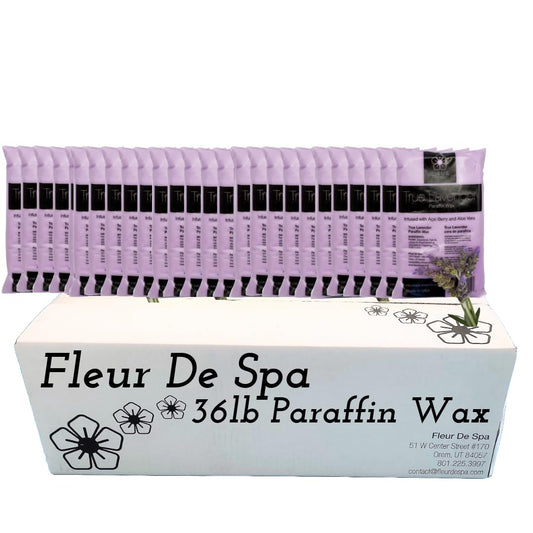 Paraffin Wax Refill for Hands and Feet | FLEUR DE SPA | Made in USA | With Acai, Coconut Oil, Jojoba, Aloe | Hydrates Dry Skin - At-Home Spa Experience