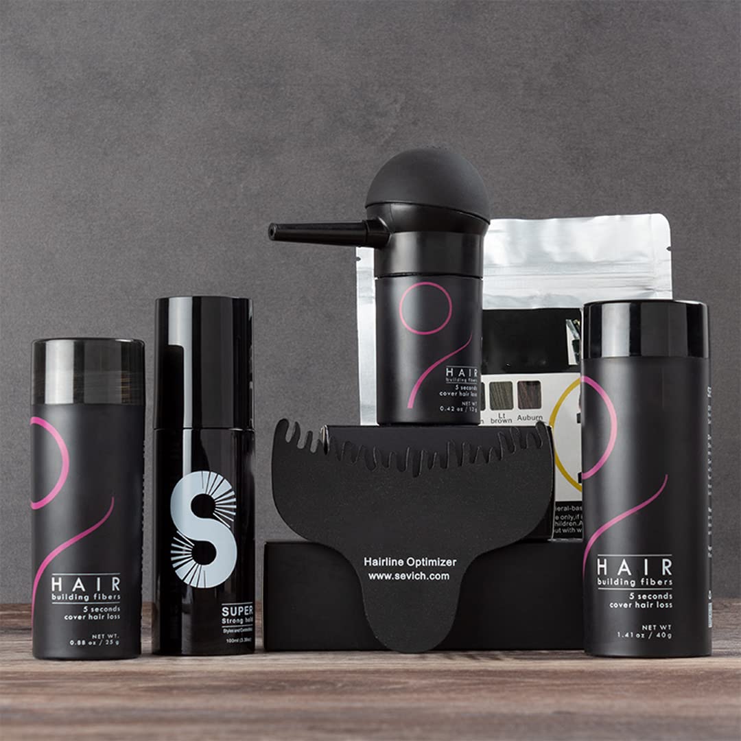 Hair Fibers Hair Building Fibers 100% Undetectable Hair Fuller Thicker,Instantly Cover Sparse Hair 25g/0.88oz (midgold)