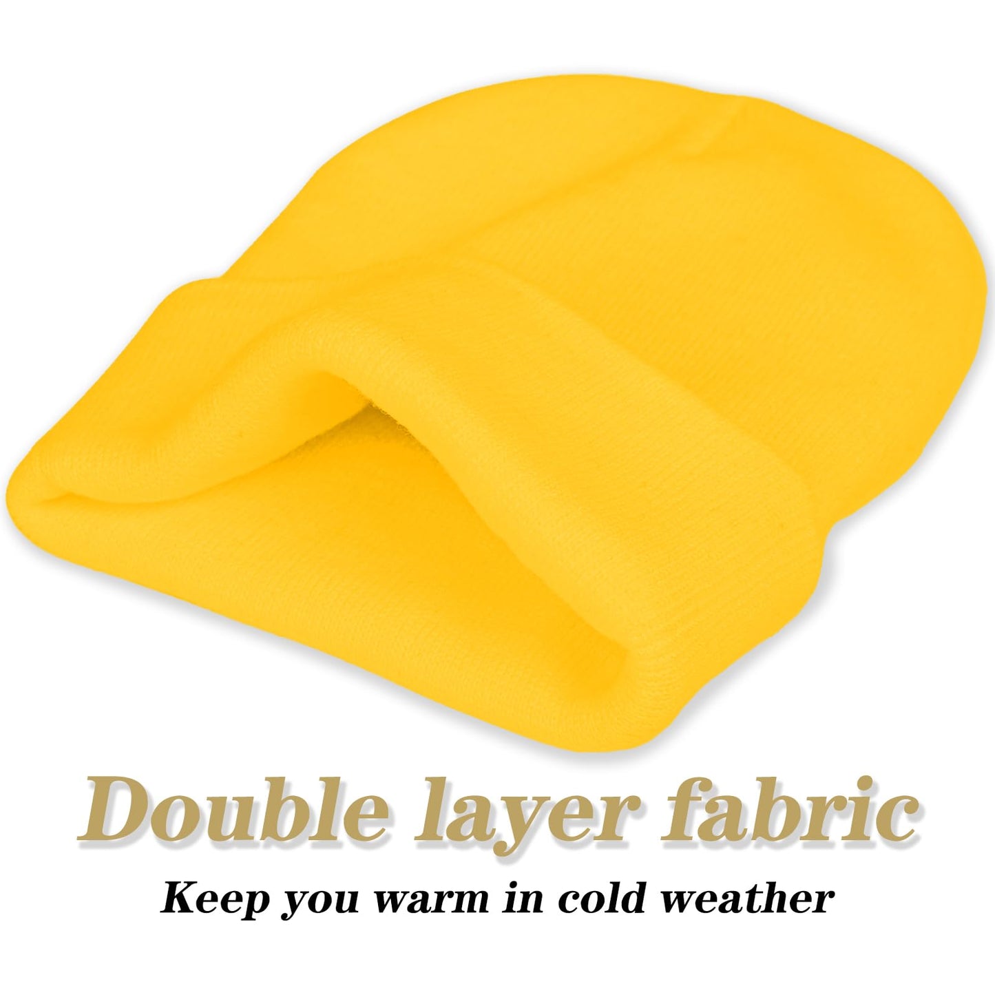 ZOORON 1&2 Packs Beanie for Men Women Men's Beanie Hat Acrylic Knit Cuff Beanie Cap Slouchy Knit Skull Cap Warm Winter hat