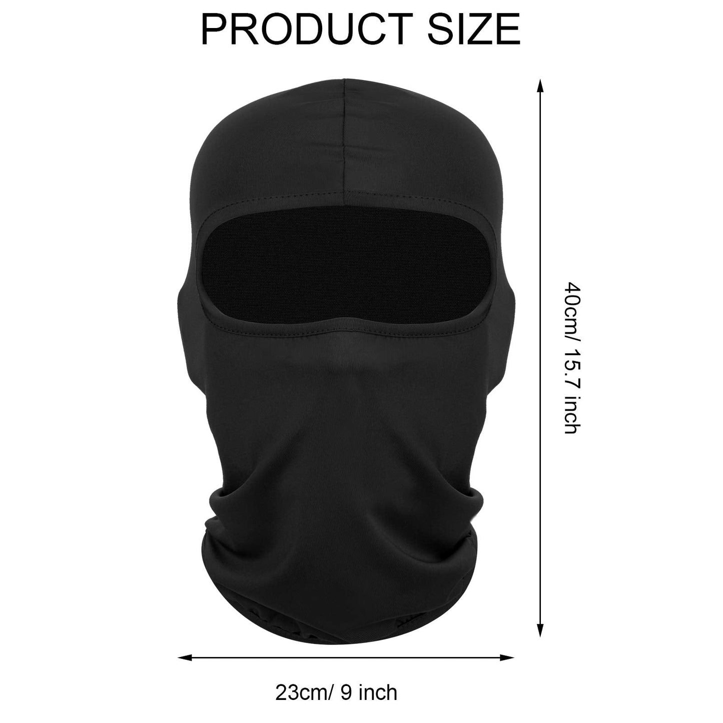 SATINIOR 8 Pcs Ski Mask Cover Full Face Mask Balaclava Winter Face Covering Thermal Breathable UV Protection Women Men(Dark Colors)