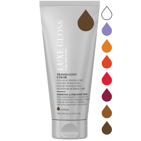 ECRU New York LUXE GLOSS Hair Gloss for Enhanced Color and Glass-Like Shine, Coffee