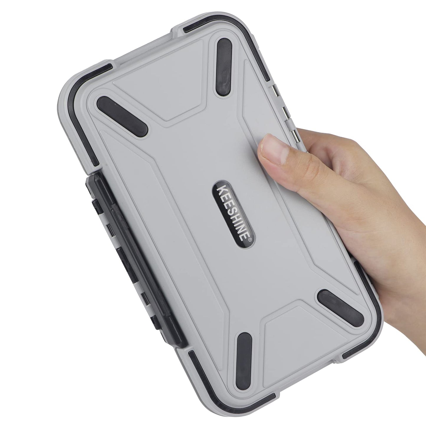 KEESHINE Fishing Tackle Box, Floating Storage Box, Double-Sided Lure Box with Adjustable Dividers Organizer Making Kit Container