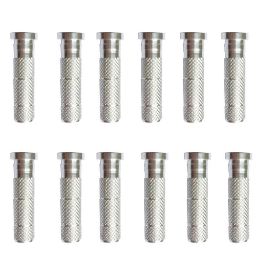 Archery Arrow Aluminum Insert Screw Copper Brass Arrow Inserts Arrowheads Connector,for Diameter.244 Arrow Shaft Archery Accessories(24 PCS)