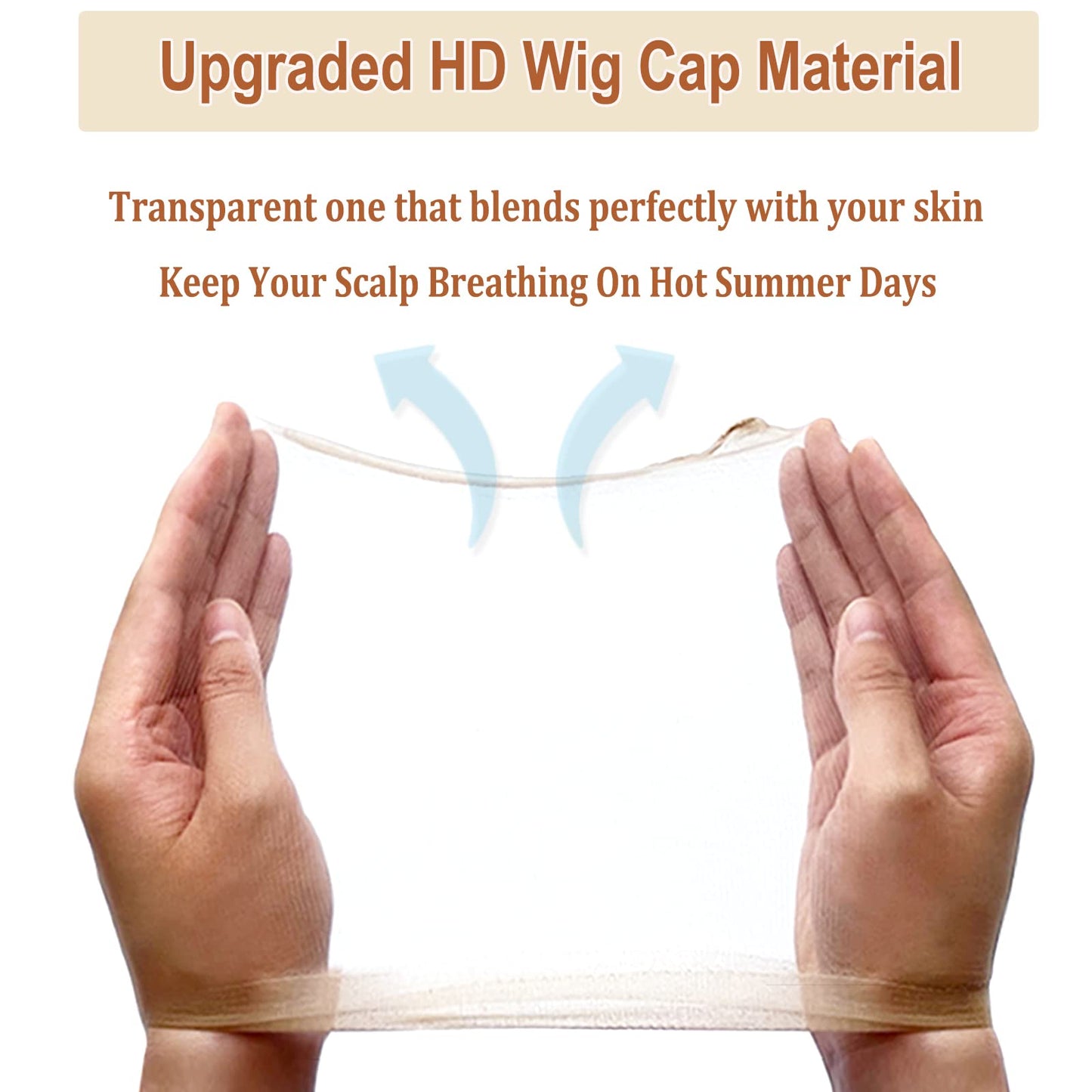 Xconstellation HD Wig Cap 20 Pcs Wig Caps For Women Transparent Wig Cap For Lace Front Wig Invisible Stocking Caps Sheer Wig Cap with Elastic Wig Band Set Wig Accessories（20 HD Wig Caps+1 Wig Band）