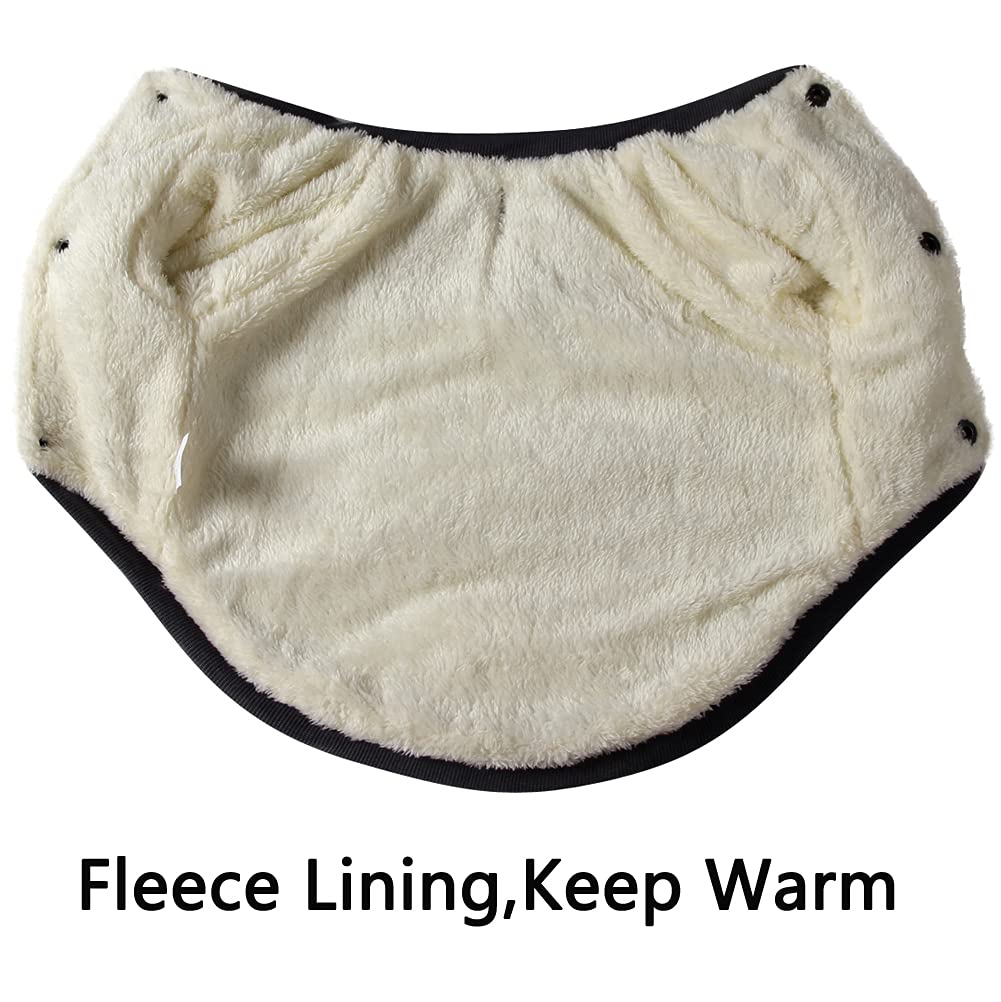 Vecomfy Fleece Lining Warm Dog Coats for Small Dogs Waterproof Puppy Jacket for Winter Blue Camo S