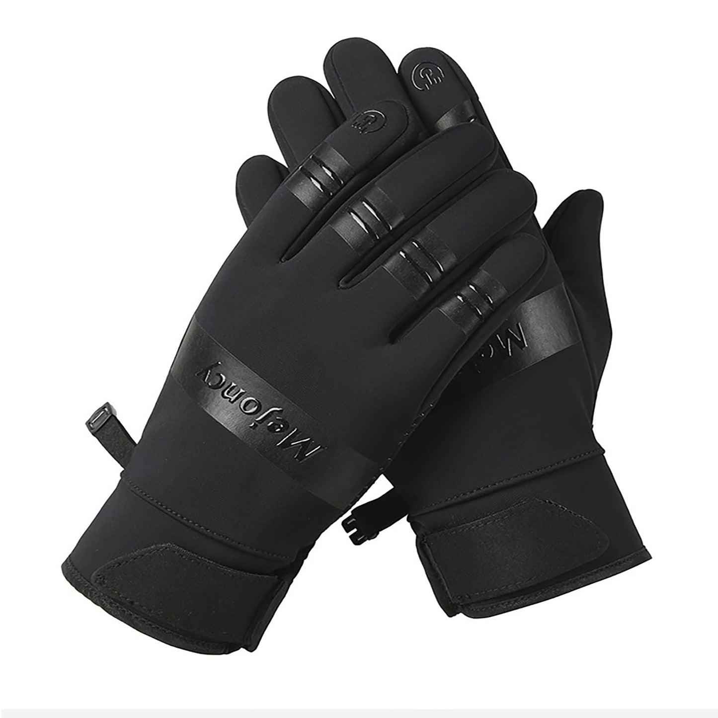 TELoni Thermal Gloves for Men Women, Windproof Waterproof Anti-Slip Touch Screen Winter Warm Gloves for Running Driving Riding Cycling Hiking Skiing Fishing Mountaineering (XL)