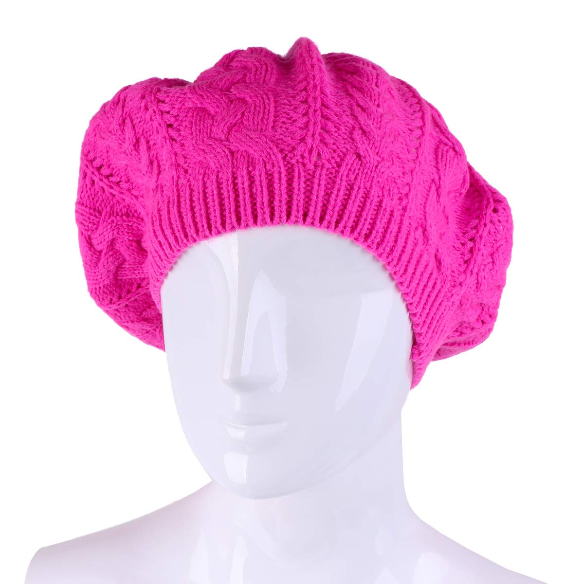 Nollia Soft Knit Solid Color Beanie, Chic, and Lightweight Crochet Knitted Style Beanie Hat for Women, One Size Slouchy Hat