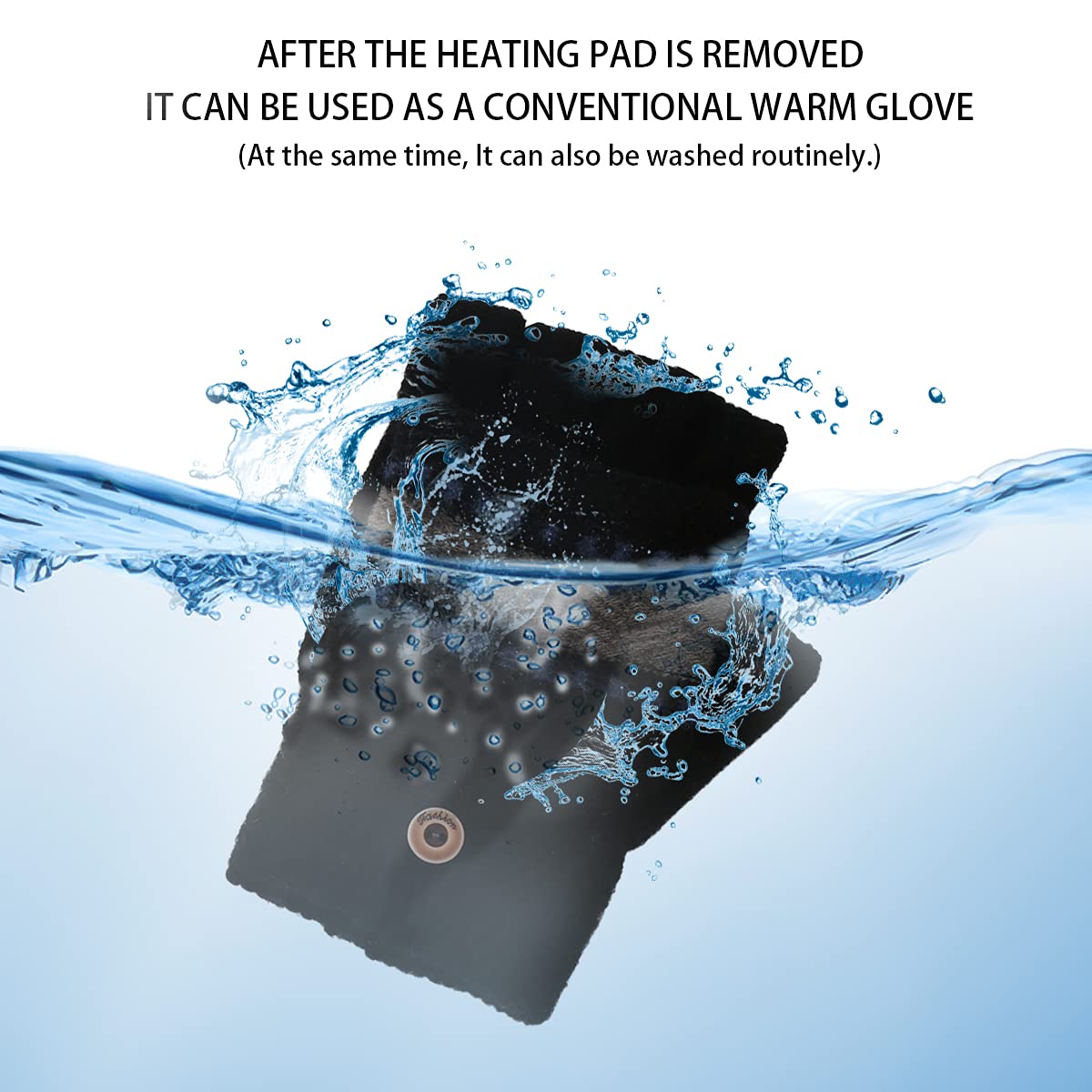 Yunnyp USB Heating Winter Gloves USB Heated Mittens Cashmere Gloves Knitting Hands Full& Half Heated Fingerless Heating Warmer for Women Men