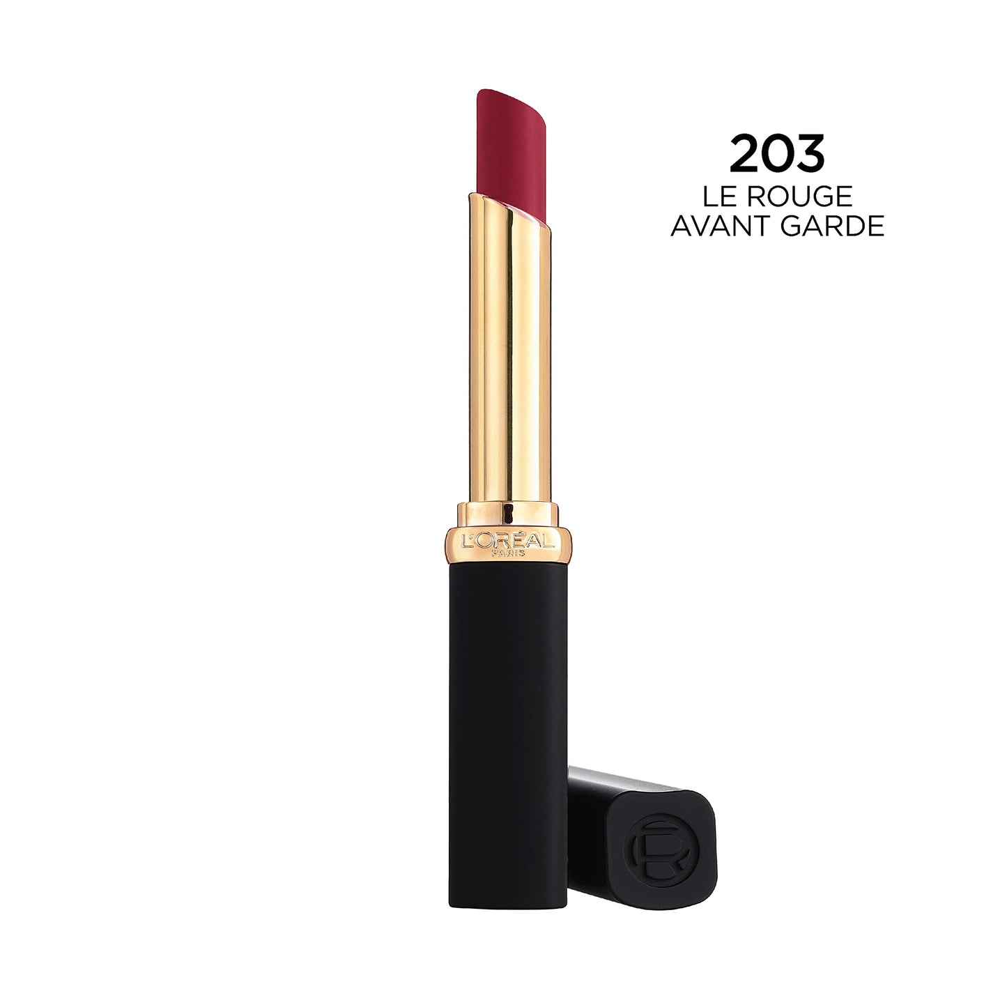 L'Oreal Paris Colour Riche Intense Volume Matte Lipstick, Lip Color Infused with Hyaluronic Acid for up to 16hr All Day Comfort, Le Rouge Avant-Garde, 0.06 oz