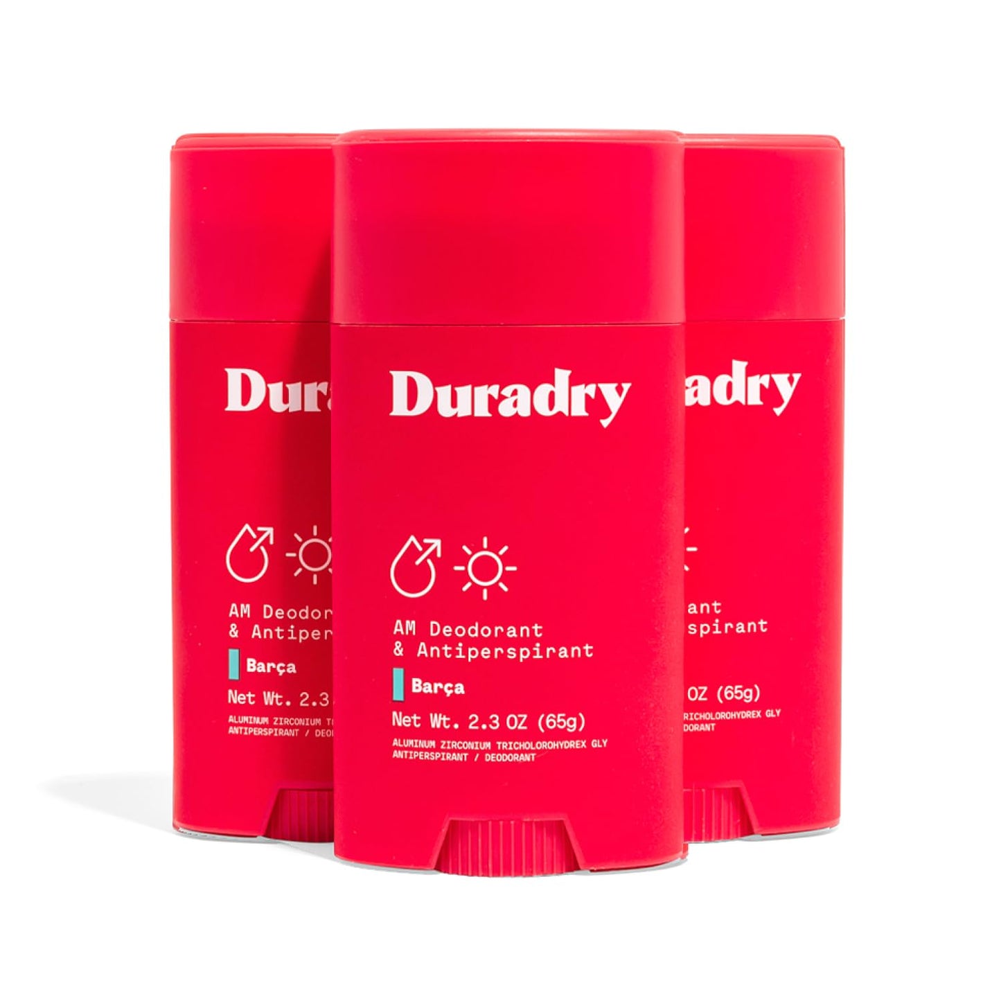 Clinical-Strength Antiperspirant Deodorant for Women and Men - Clean formula with Natural Ingredients, Odor, and Excessive Sweat protection for Armpits - Barca, 2.3 Oz (Pack of 3)