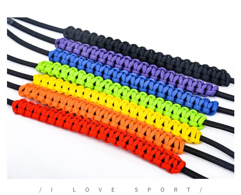 Archery Bow Wrist Sling, 550 Paracord Strap for Compound Bow & Recurve (Black)