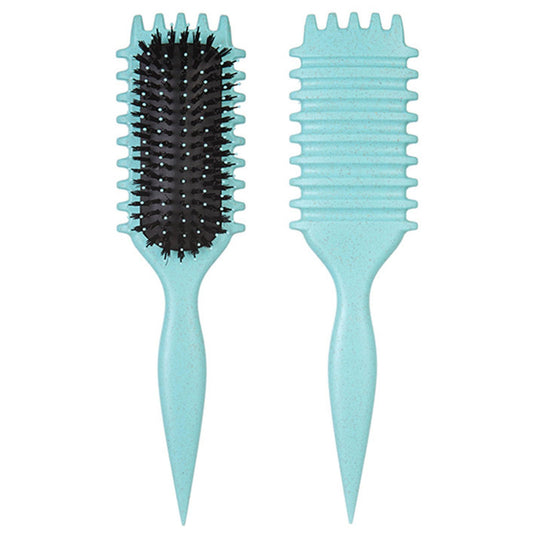 Cobsvika Curl Defining Brush-Curly Hair Brush Define Styling Brush for Curly Hair,Curl Brush for Curly Hair Wet,Shaping & Defining Curls for Women (Green)