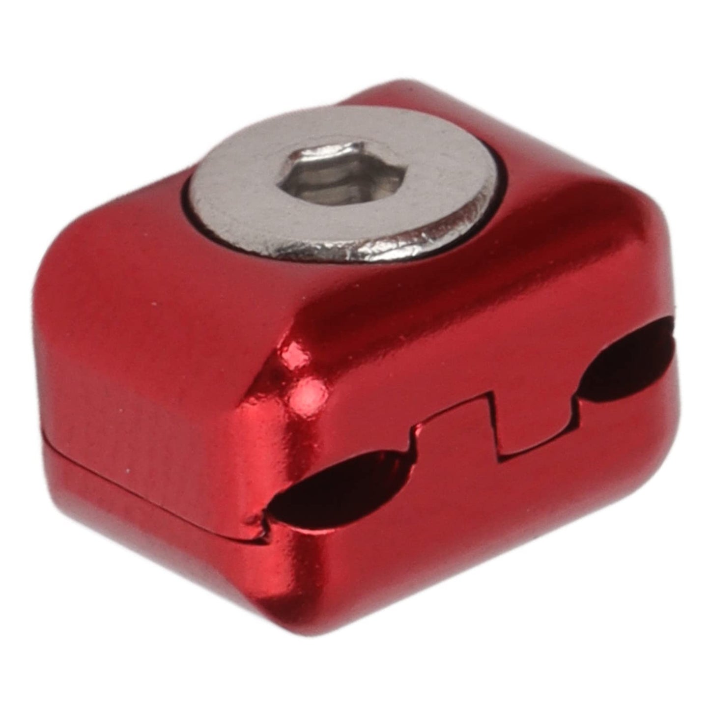 Arrow Rest Cable Clamp Buckle Metal Fastener Clip Archery Bowstring Adjustment Knob for Compound Bow Drop Away (Red)