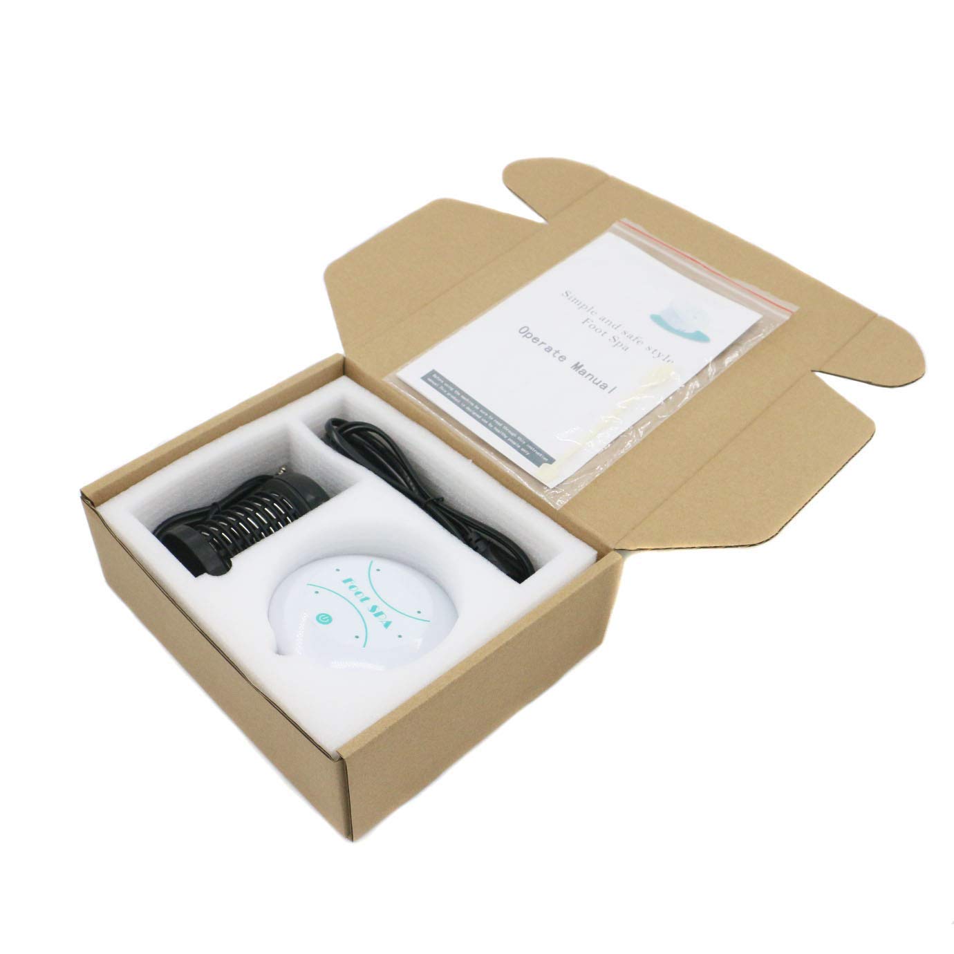 Saweyona Portable Ionic Foot Spa Detox Foot Bath Machine, Ionic Detox Foot Spa Ion Cleanse for Home Use Spa Club Salon or Holiday Travel Gift US Stock(Tub not Include)