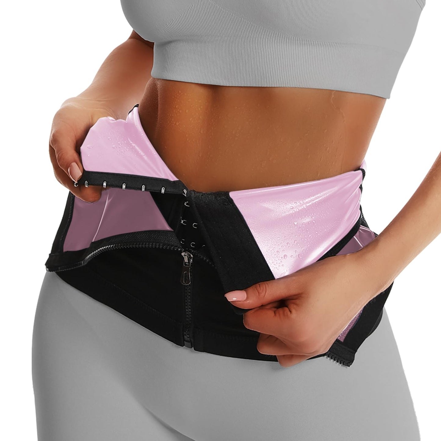 JBT Waist Trainer for Women,Sweat Band&Workout Waist Trainer for Women,Specially Designed for Women Waist Trimmer for Women (Pink, M)