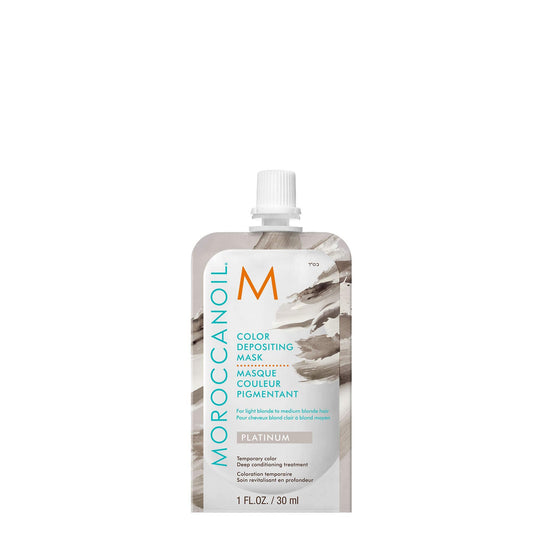 Moroccanoil Color Depositing Hair Mask Packette, Platinum, 1 Fl. Oz.