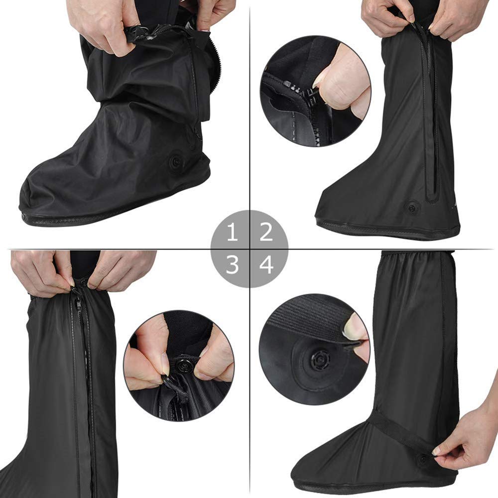 Overshoes Rain Boots Waterproof Anti-Snow Shoe Covers Reusable Rain Boots Protective Gear for Men and Women Galoshes