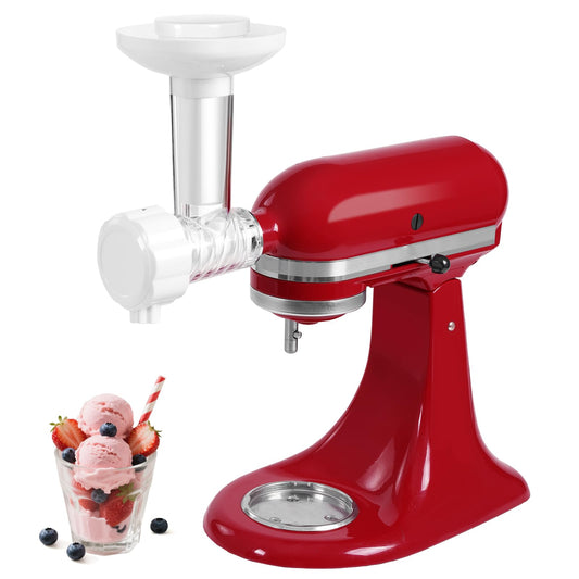 Gdrtwwh Frozen Fruit Ice Cream Attachment for all Mixer Models, Make healthy homemade dairy-free sorbets and soft-serve yogurts, Ice Cream Maker Attachment for Home, Dishwasher safe