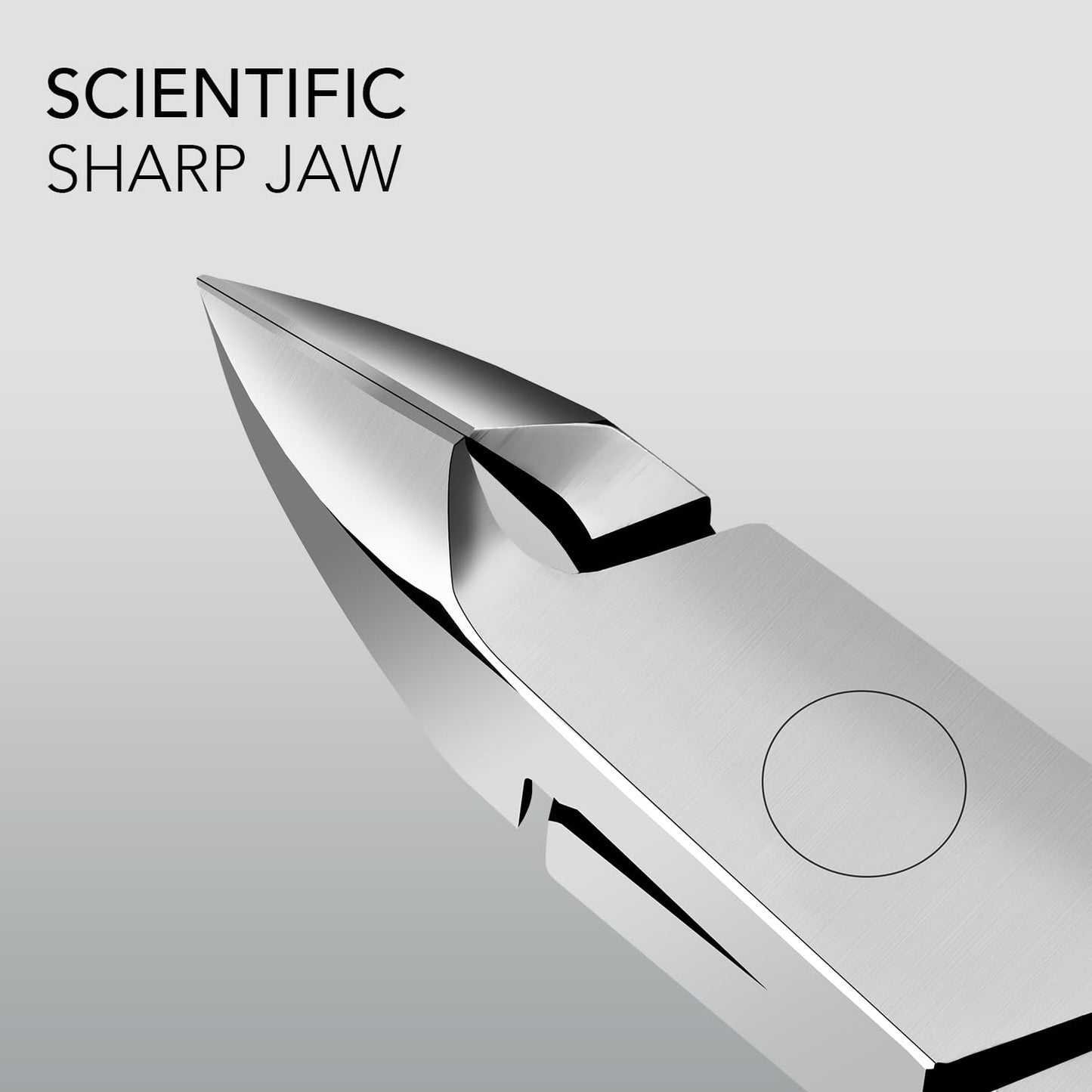 GAOY Professional Cuticle Nippers, Stainless Steel Cuticle Trimmer Nail Clippers, Remover Macicure Tool for Fingernails and Toenails, Silver