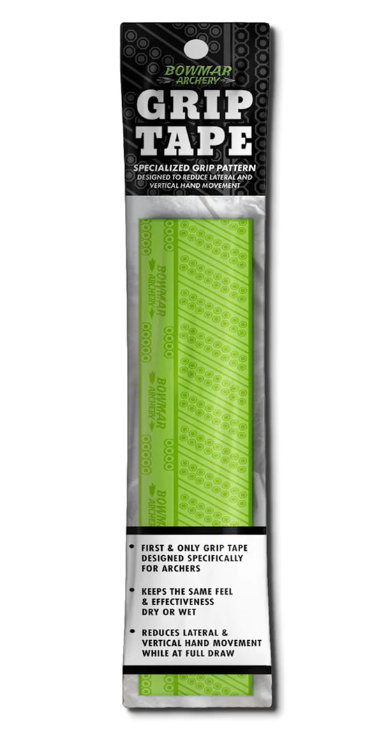 Bowmar Archery Grip Tape, Designed for Archers, Self-Adhering, Effective in Dry or Wet Conditions, Comfortable, Tacky, Easy to Install (Green)