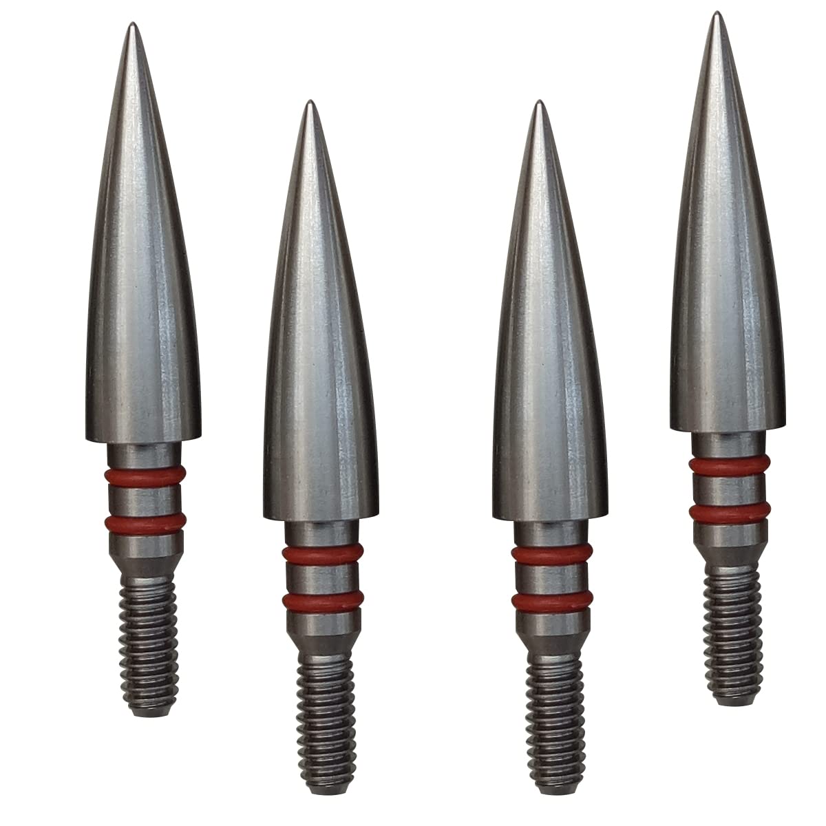 Aklisdlha Field Points arrowheads 100/125/150/200/300 Grains Archery Field Points,Stainless Steel Screw in Archery Field Tips and Broadheads (1 Dozen 12 PCS) (5/16″-125 Grains)