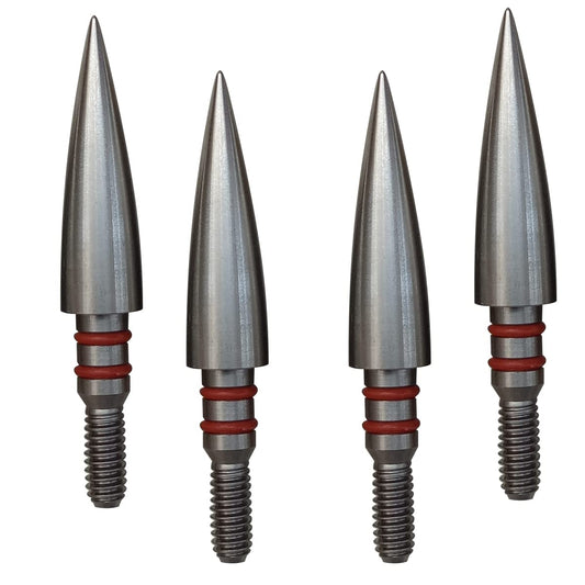 Aklisdlha Field Points arrowheads 100/125/150/200/300 Grains Archery Field Points,Stainless Steel Screw in Archery Field Tips and Broadheads (1 Dozen 12 PCS) (5/16″-125 Grains)