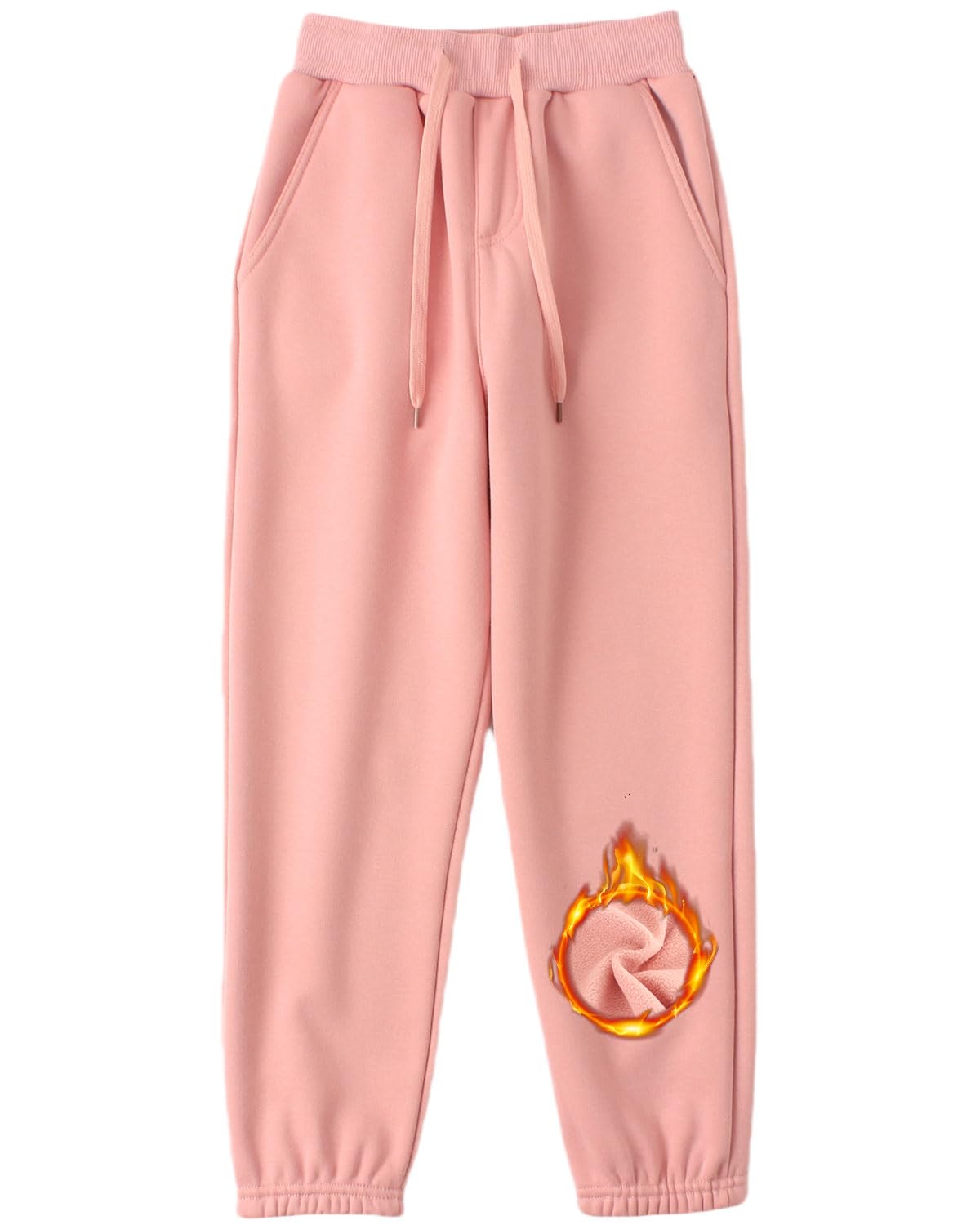 Enfants Chéris Kid Winter Warm Pants Girl Fleece Sweatpants Joggers Size 8 Pink