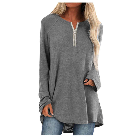 Aniywn Women's Plus Size Sweatshirt Tops Ladies Baggy Short/Long Sleeve Thin Solid/Printing Pullover Blouse T Shirts