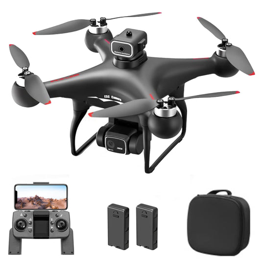 GoolRC S116 Drone with 4K Camera for Adults, RC Quadcopter with Obstacle Avoidance, Optical Flow, Trajectory Flight, Headless Mode, Gravity Sensor, Brushless Motor, Storage Bag and 2 Batteries (Black)