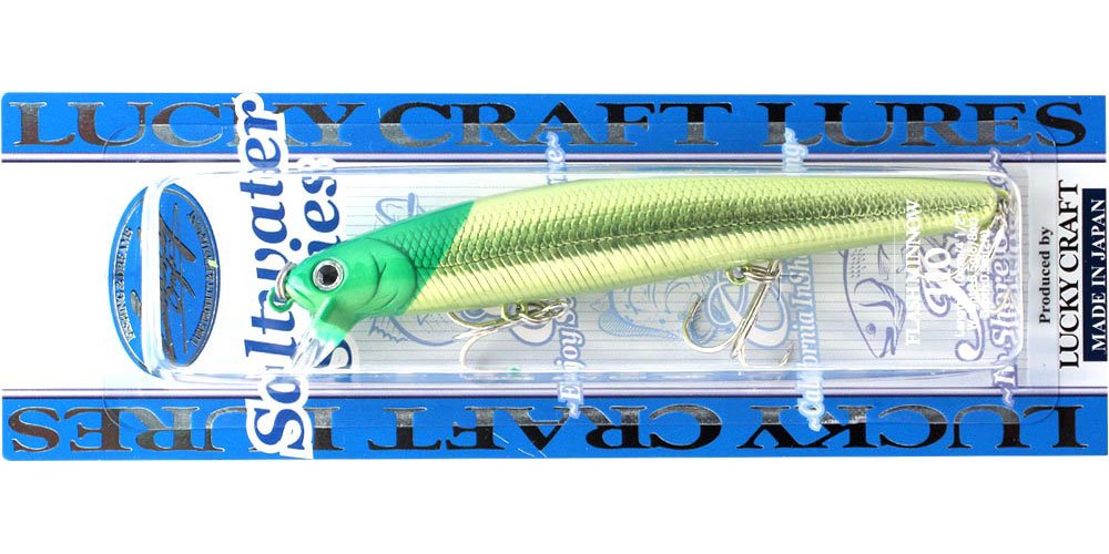 LUCKY CRAFT Flashminnow 110 (706 Laser Green Head Chart)