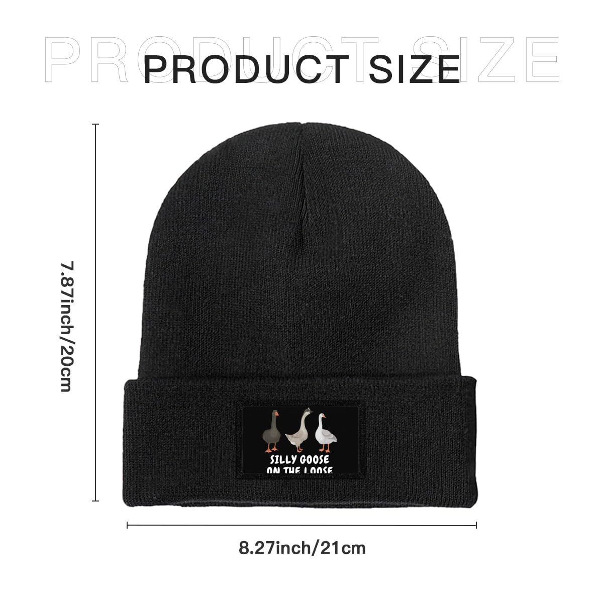 Silly Goose Hat Beanie Hat Silly Goose On The Loose Hat Winter Warm Funny Goose Knitted Caps for Men Women