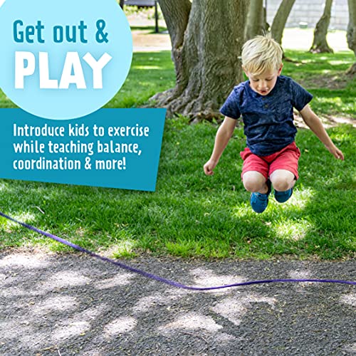 Just Jump It 16' Foot Single Jump Rope - Active Outdoor Youth Fitness - Double Dutch Length - Red