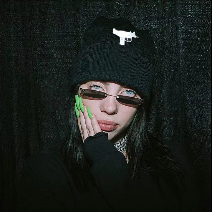 FASHIXD 3 Hole UZI Balaclava Knitted Full Face Cover Ski Mask Winter Windproof Neck Warmer Thermal Cycling for Men Women (Black)