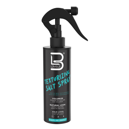L3 Level 3 Sea Salt Texturizing Spray - Creates Beachy Waves and Texture - Casual Hair Finish