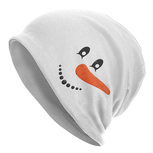 Christmas Theme Beanie Hats Snowflake Knitted Hats Slouchy Elastic Skull Cap for Women Men