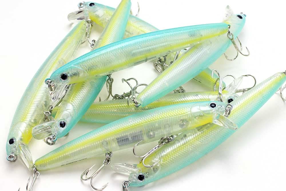 LUCKY CRAFT Flashminnow 110 (749 Super Glow OB CherryDine), Surf Fishing Lure