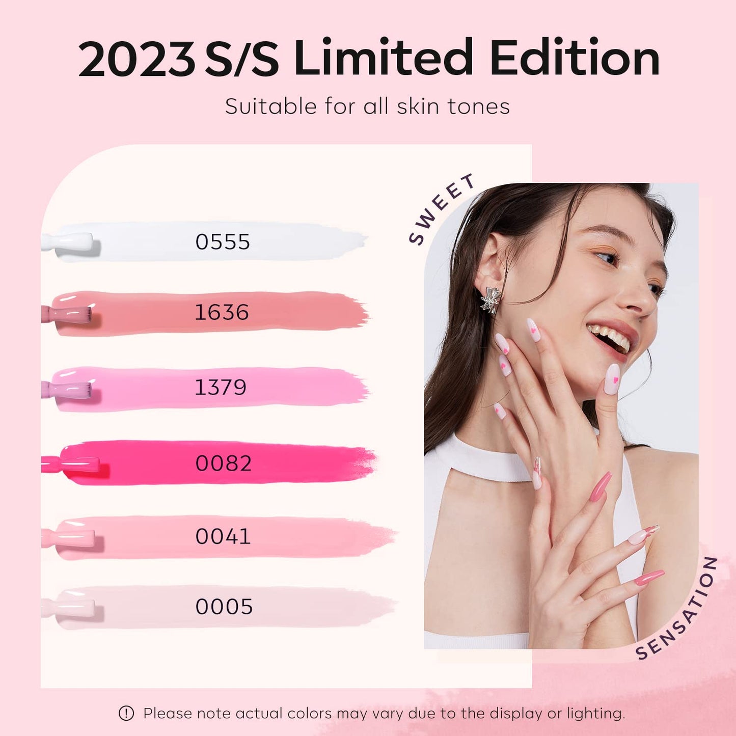 modelones Gel Nail Polish Set, 6 Colors Light/Hot/Nude Pink Jelly Gel Nail Polish White Summer Bright Nail Polish Kit with Nail Art Liner Brush Soak Off French Manicure DIY Salon Gifts