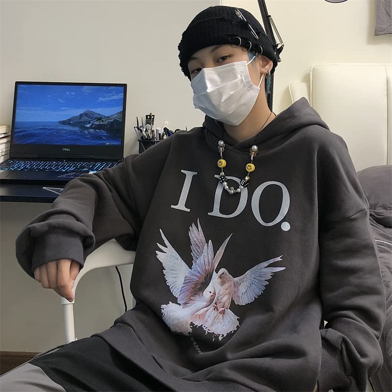 Gothic Beanie Winter Knit Hats Trendy Metal Rings Pin Hip Hop Streetwear Harajuku Y2k Skull Cap Emo Scene Grunge Accessories (Black,One Size)