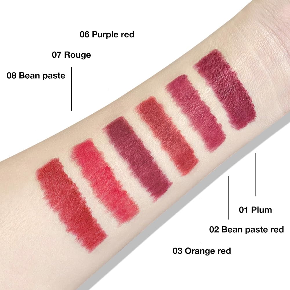 FeiCuiYun Retractable Lipliner Pencil Waterproof Makeup for Lip Liner and Eye Liner, Smooth and Creamy, Long Lasting Matte Finish, Vegan Beauty, Matte Velvet Pigmented Lip Liner (12#Bean Paste, 1)