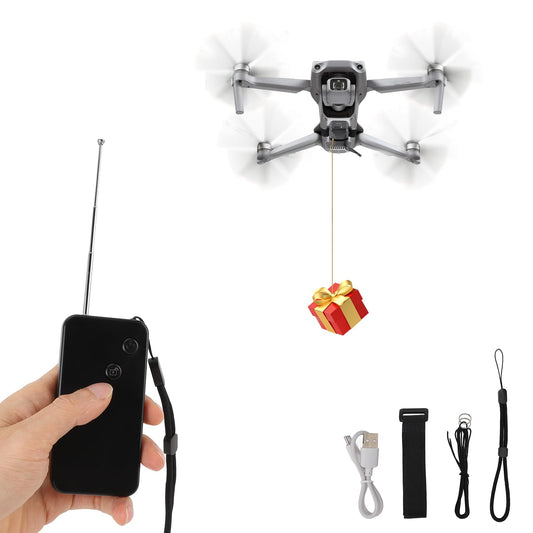 Airdrop System Drone Payload Transport Release Device for Mini 4 Pro for Mavic 2 3 Air 3 Accessories for Fishing Bait Wedding Party