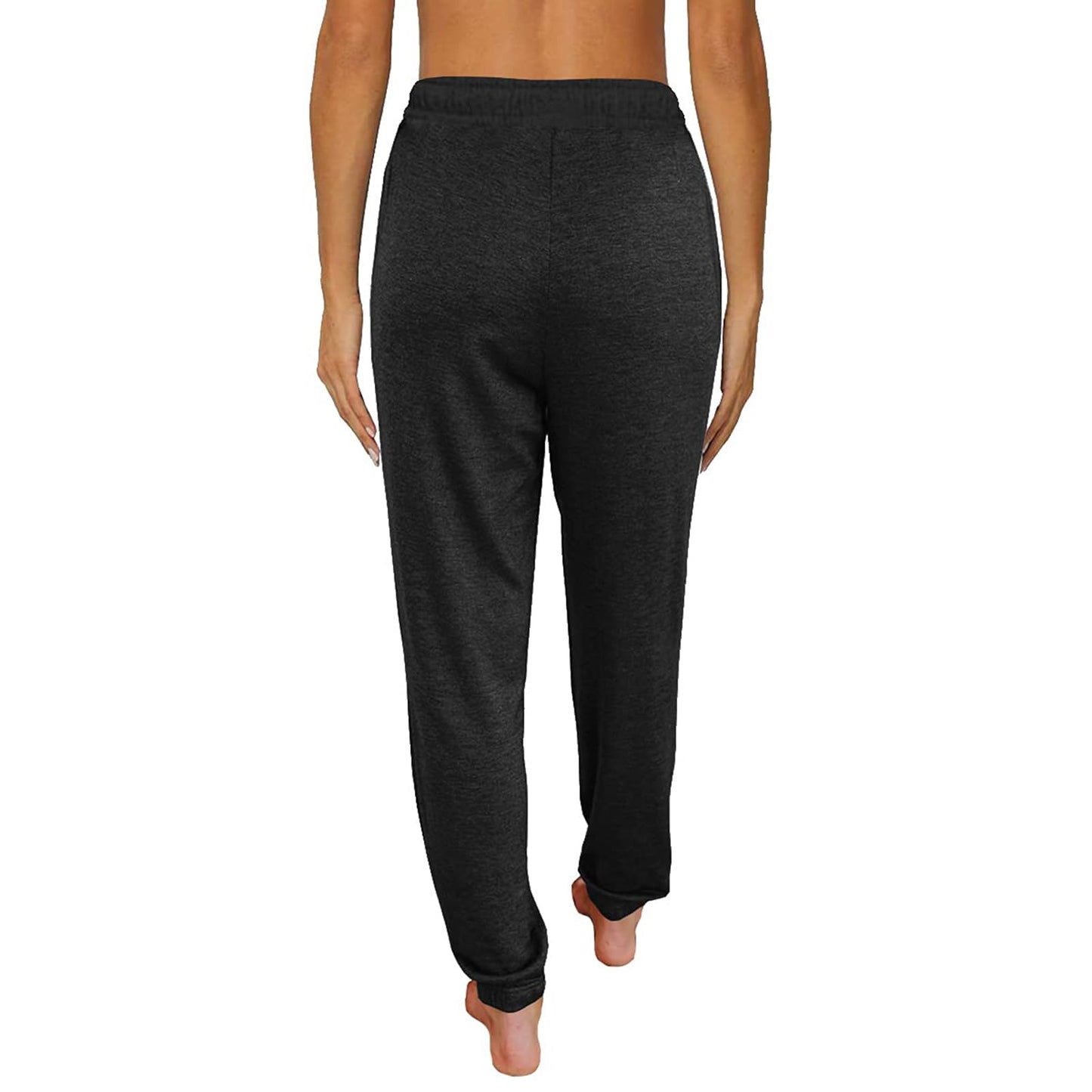 Women Baggy Sweatpants with Pockets Lounge Womens Pajams Pants Female Trouser Running Britches Joggers Fall Clothes Outfits Black