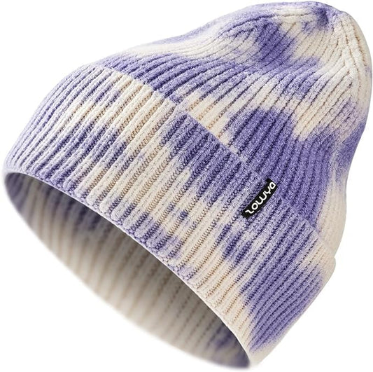 zowya Ultrawarm Winter Beanie for Men & Women Thermal Lining Double-Layer Skully Thick Knit Beanie, 1-Hat (Blue)