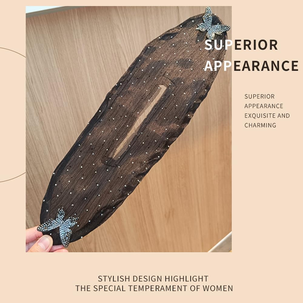 Ball Hair Clip for Long, Thick Hair - Hair Bun Maker Twister, 2024 New Lazy Curler Deft Clip, Easy Fast Snap Roll Tool, Flower Hair Bun Roller Styling Accessories for Women (2pc-b)