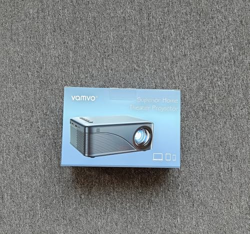 vamvo Mini Projector WiFi Portable Movie Projectors, Outdoor Projector with Stylish streamlined Design, Smartphones and Tablets Can Easy Connection to Video Projectors