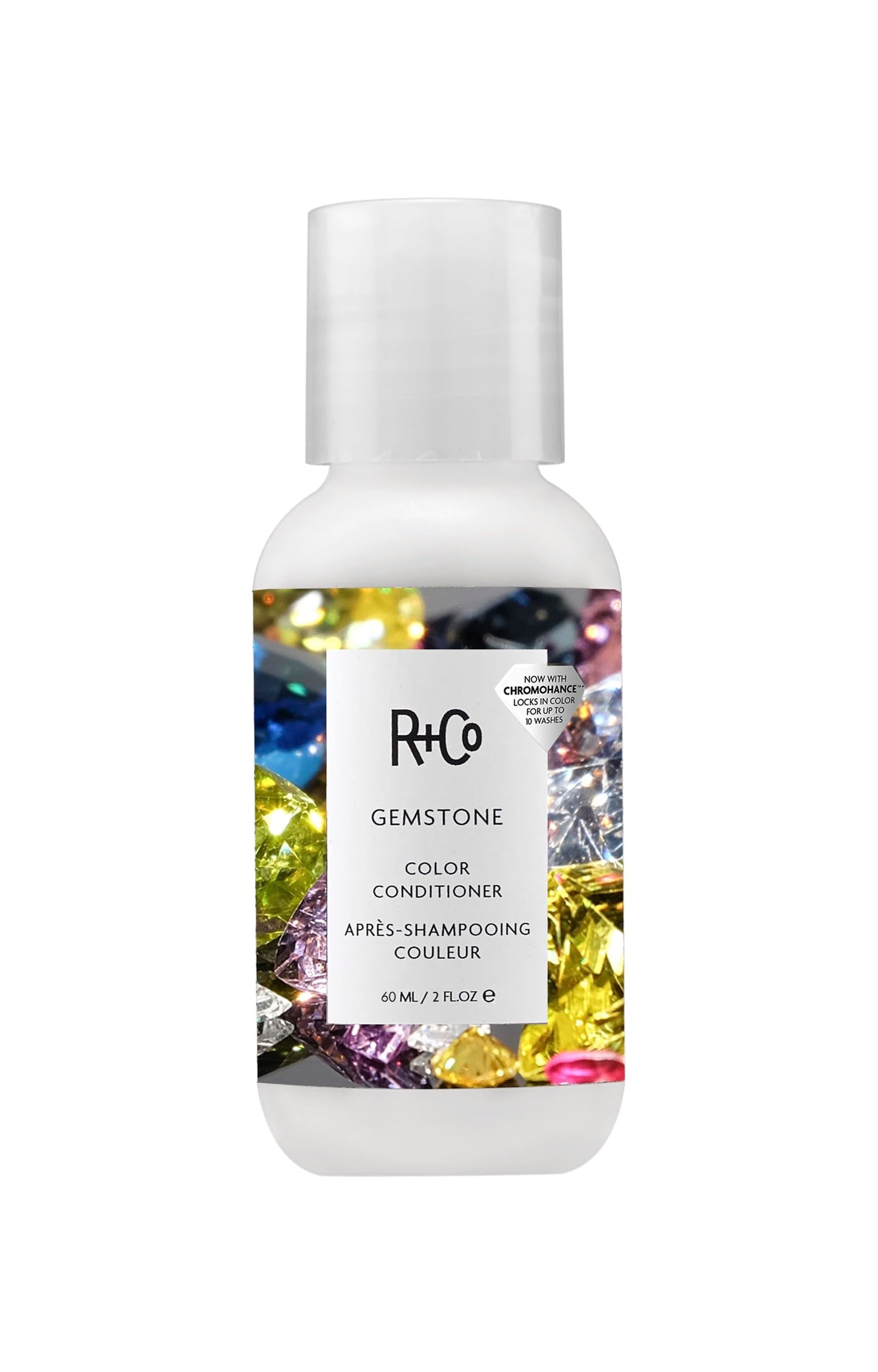 R+Co Gemstone Color Conditioner Travel | Prolonged Color Vibrancy, Repairs + Nourishes Hair | Vegan + Cruelty-Free | 2 Oz
